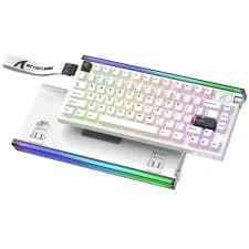 ATTACK SHARK R85 HE Rapid Trigger Keyboard Magnetic Switch with Custom Lightbox – White gallery image 1