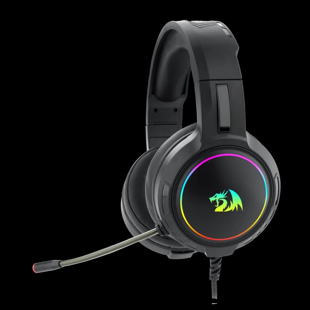 Redragon H270 MENTO RGB Gaming Headphone (Black) gallery image 3