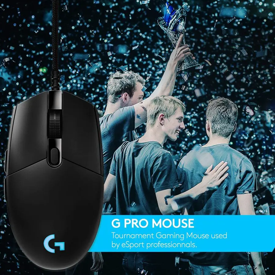 Logitech G Pro Gaming Mouse with HERO 16K Sensor for Esports 910-005442 gallery image 2