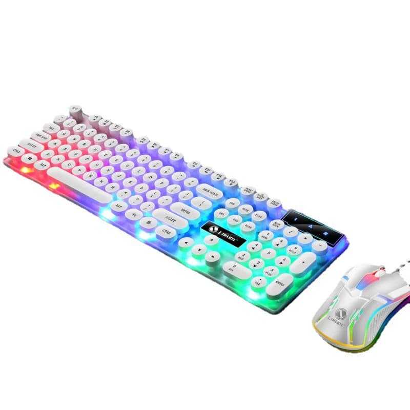 GTX300 Retro Punk Mechanical Keyboard Mouse Set gallery image 2