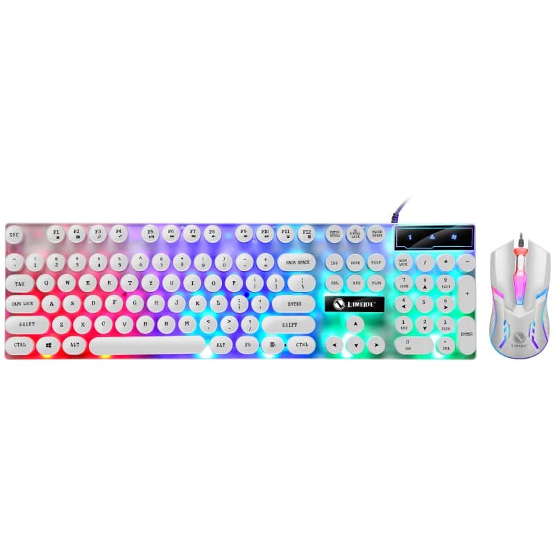 GTX300 Retro Punk Mechanical Keyboard Mouse Set gallery image 1