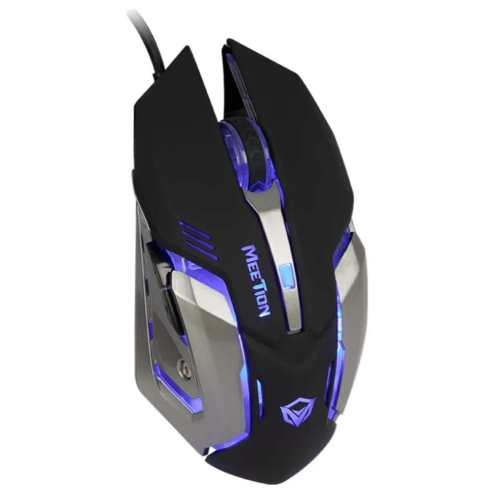 Meetion M915 Wired Gaming Mouse, 6D, Up To 6400 DPI, RGB Backlit, Black gallery image 3