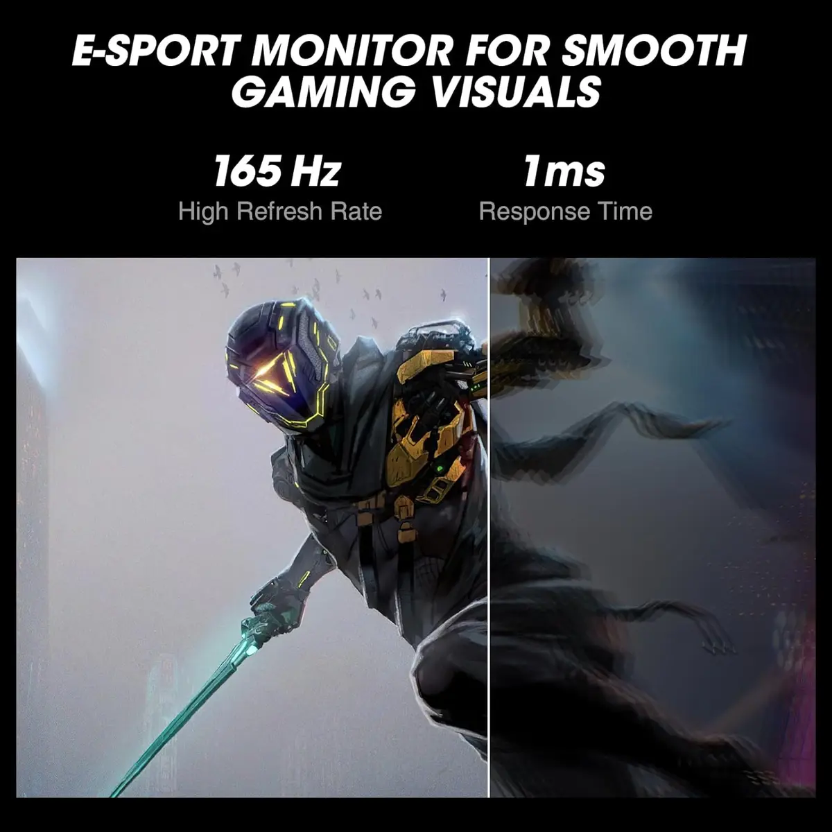KOORUI 24E3 Gaming Monitor 23.8 Inch FHD IPS 165Hz 1ms gallery image 6