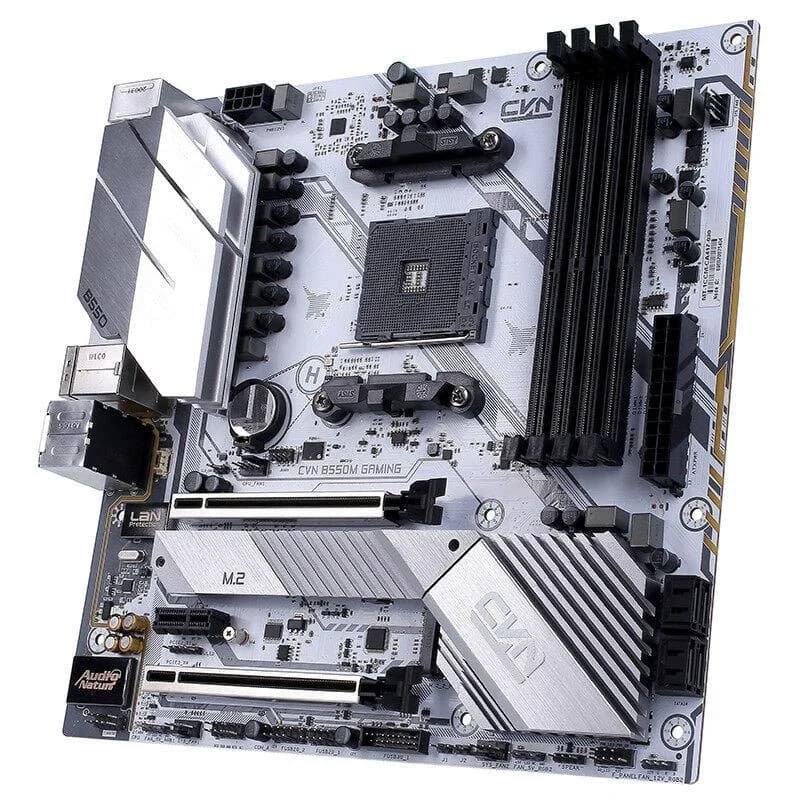 Colorful CVN B550M Gaming Frozen V14 Motherboard Supports AMD 5000 Gen Series (AMD B550/AM4), microATX, 5V ARGB gallery image 2