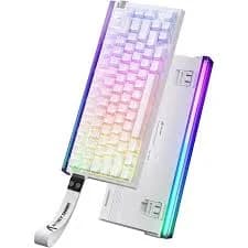 ATTACK SHARK R85 HE Rapid Trigger Keyboard Magnetic Switch with Custom Lightbox – White