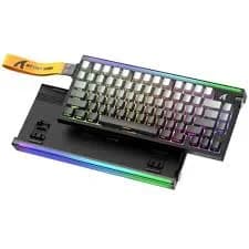 ATTACK SHARK R85 HE Rapid Trigger Keyboard Magnetic Switch with Custom Lightbox – Moonlight gallery image 2